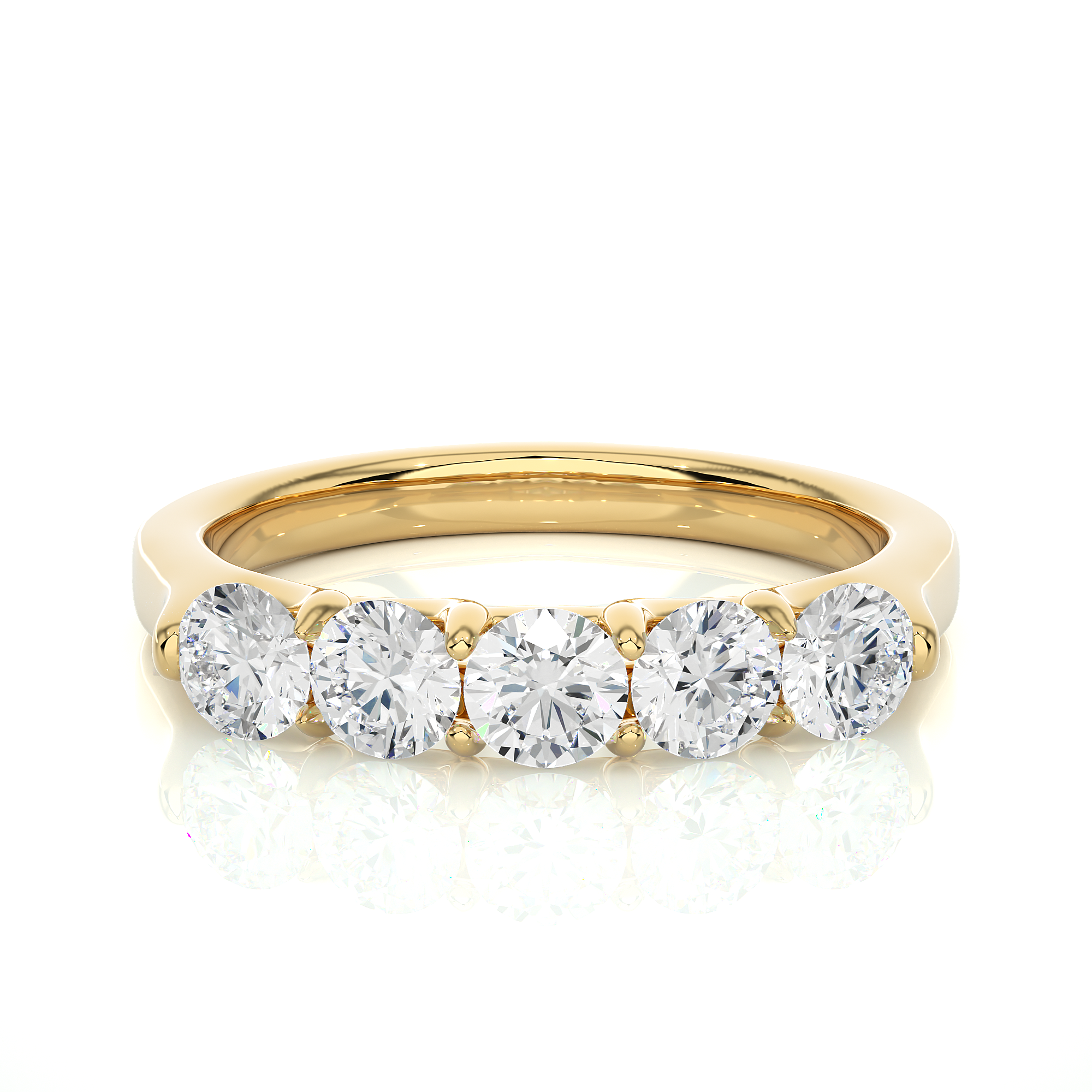1.03 Carat H Color VS1 Clarity Diamond Studded Natural Diamond Ring.